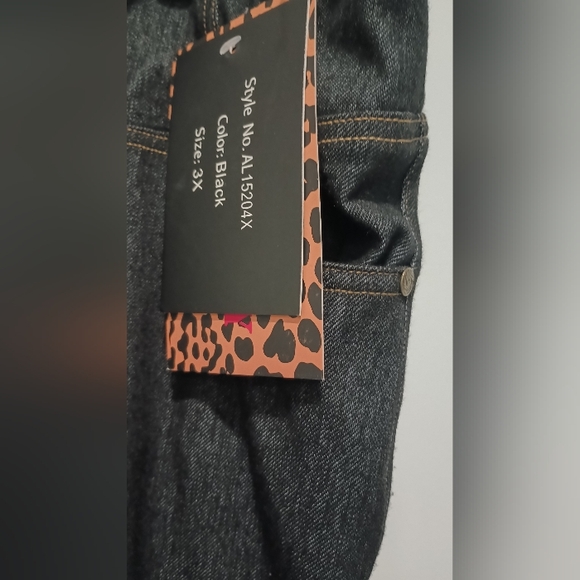 Denim Look High-Waisted Women's Jegging - Picture 2 of 4